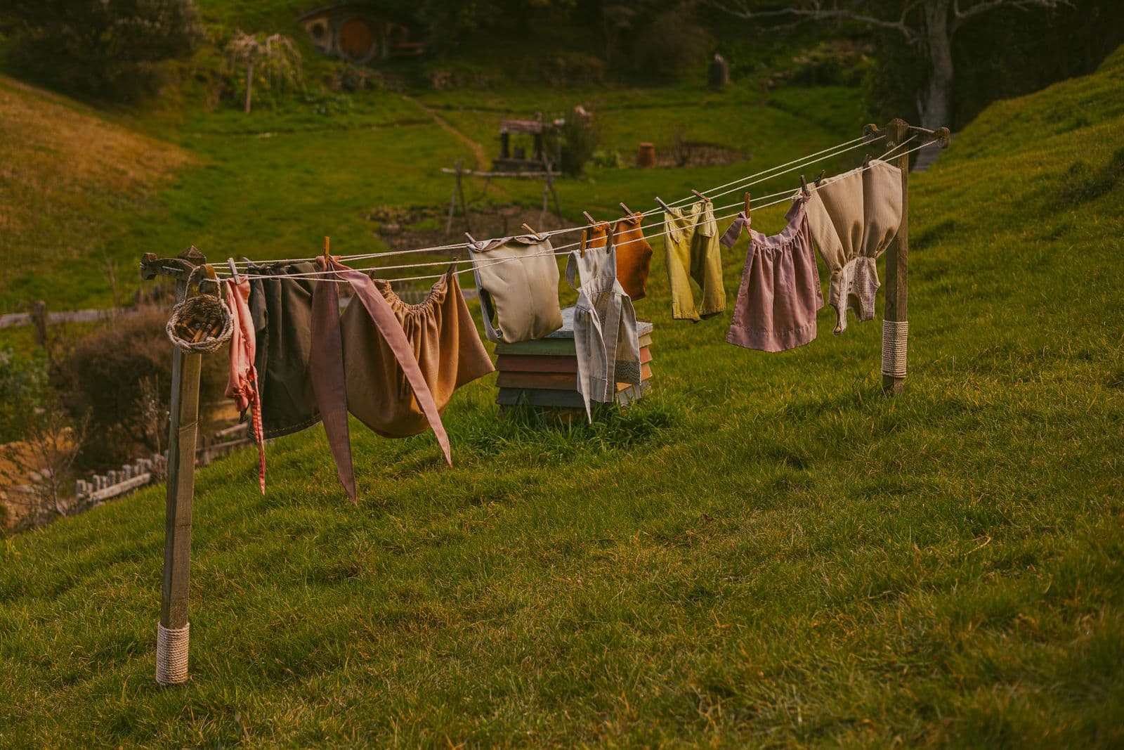 The perfect weather for drying clothes outside